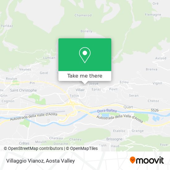Villaggio Vianoz map