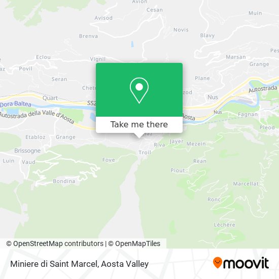 Miniere di Saint Marcel map