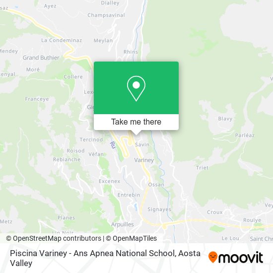 Piscina Variney - Ans Apnea National School map