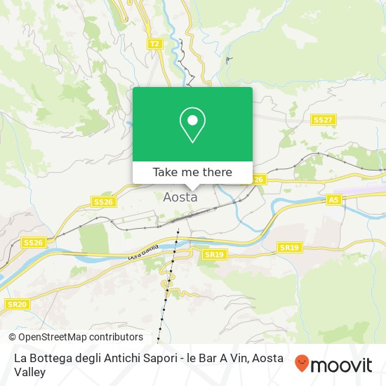 La Bottega degli Antichi Sapori - le Bar A Vin, Via Porta Pretoria, 55 11100 Aosta map