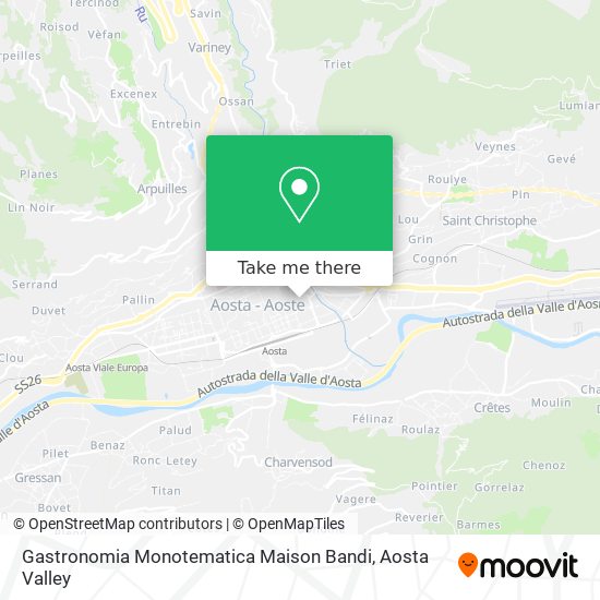 Gastronomia Monotematica Maison Bandi map