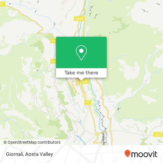 Giornali, Frazione Chez Roncoz 11010 Gignod map