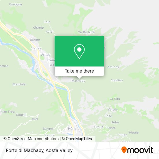 Forte di Machaby map