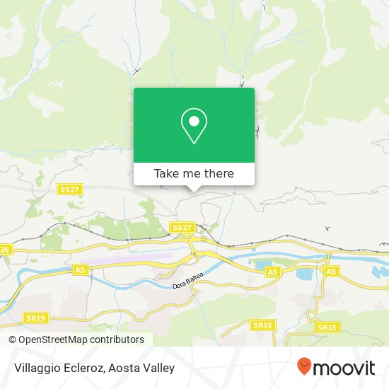 Villaggio Ecleroz map
