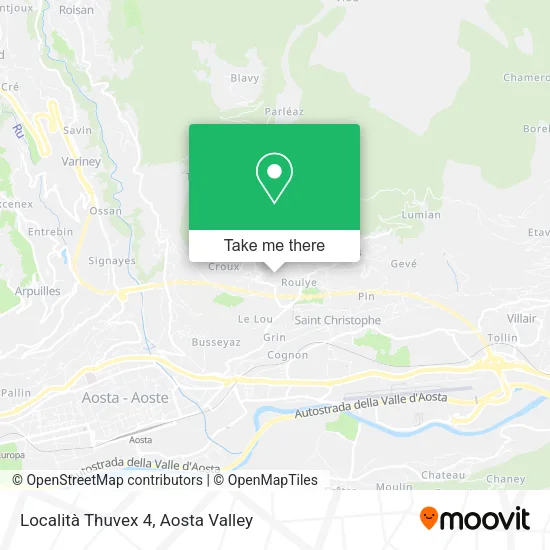 Località Thuvex 4 map