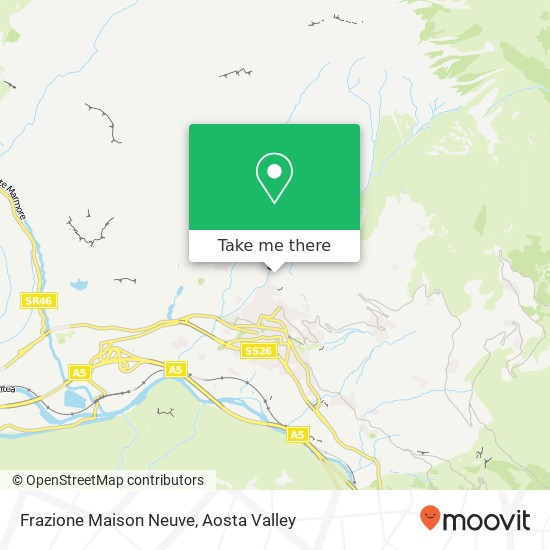 Frazione Maison Neuve map