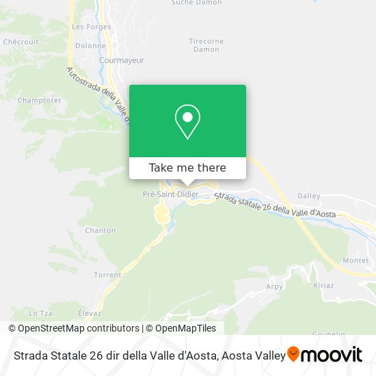 Strada Statale 26 dir della Valle d'Aosta map