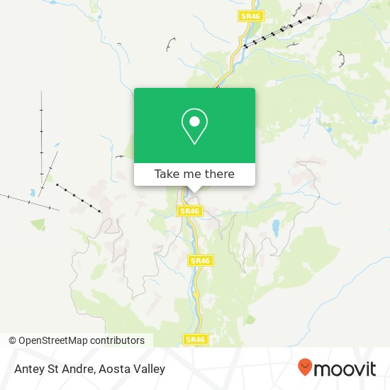 Antey St Andre map