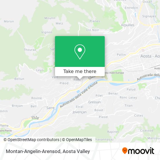 Montan-Angelin-Arensod map