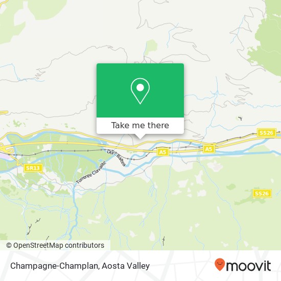 Champagne-Champlan map