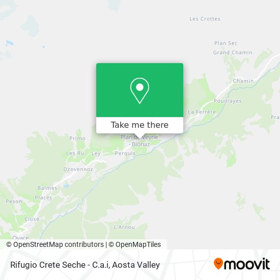 Rifugio Crete Seche - C.a.i map