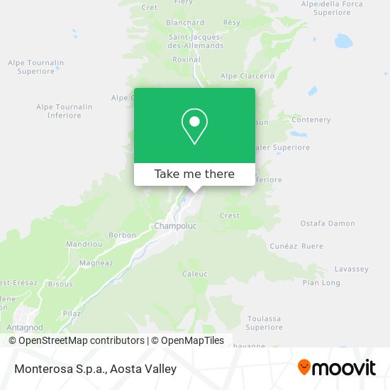 Monterosa S.p.a. map