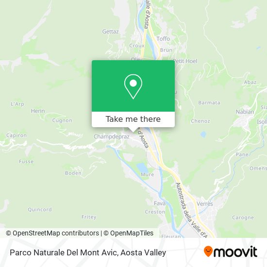 Parco Naturale Del Mont Avic map