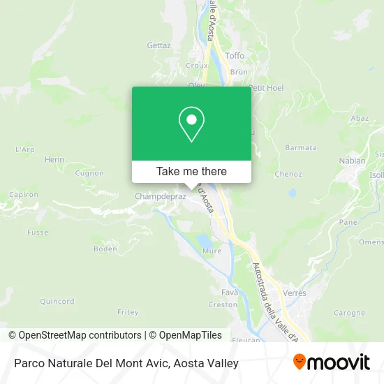 Parco Naturale Del Mont Avic map