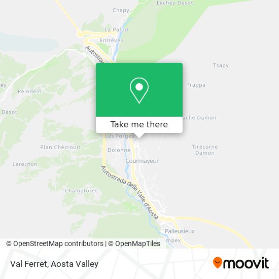 Val Ferret map