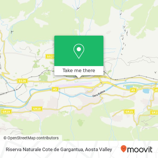 Riserva Naturale Cote de Gargantua map