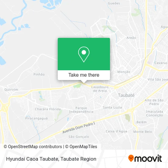 Hyundai Caoa Taubate map
