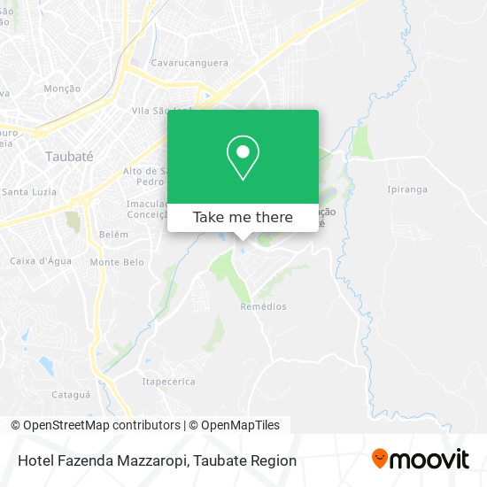 Hotel Fazenda Mazzaropi map