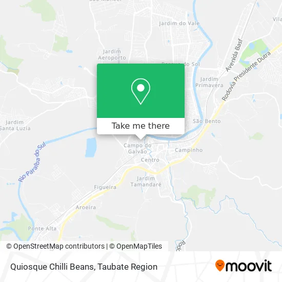 Quiosque Chilli Beans map