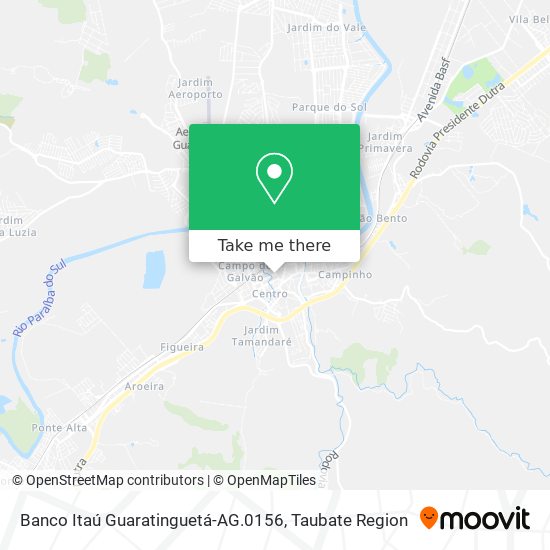 Banco Itaú Guaratinguetá-AG.0156 map