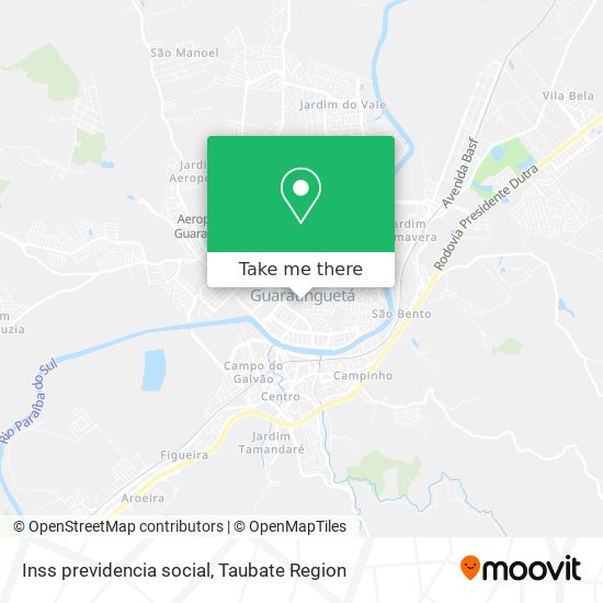 Inss previdencia social map