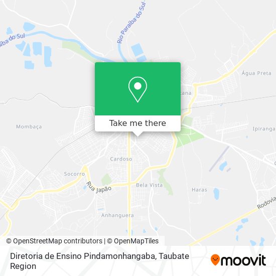 Diretoria de Ensino Pindamonhangaba map