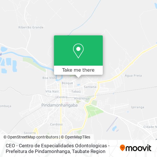 CEO - Centro de Especialidades Odontologicas - Prefeitura de Pindamonhanga map