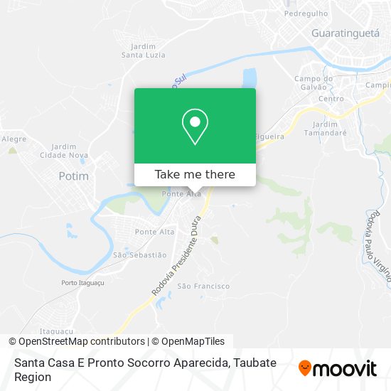 Santa Casa E Pronto Socorro Aparecida map