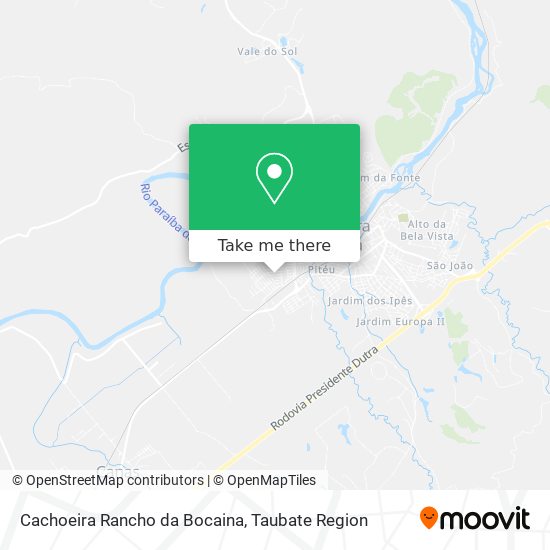 Cachoeira Rancho da Bocaina map