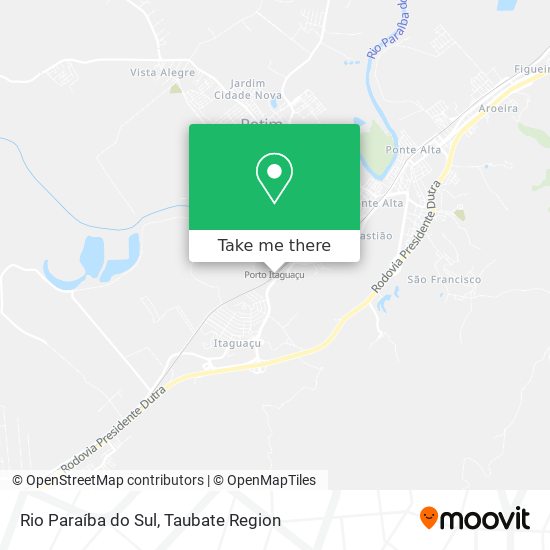 Rio Paraíba do Sul map
