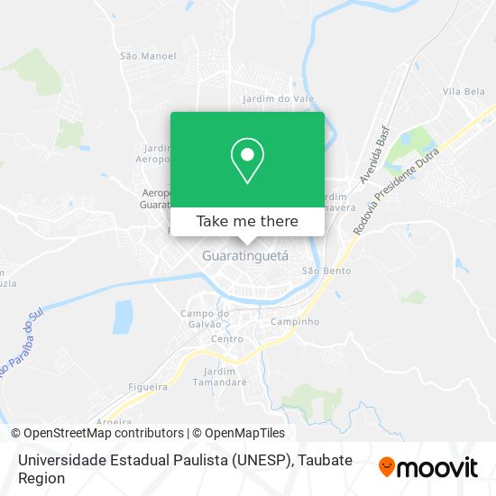 Universidade Estadual Paulista (UNESP) map