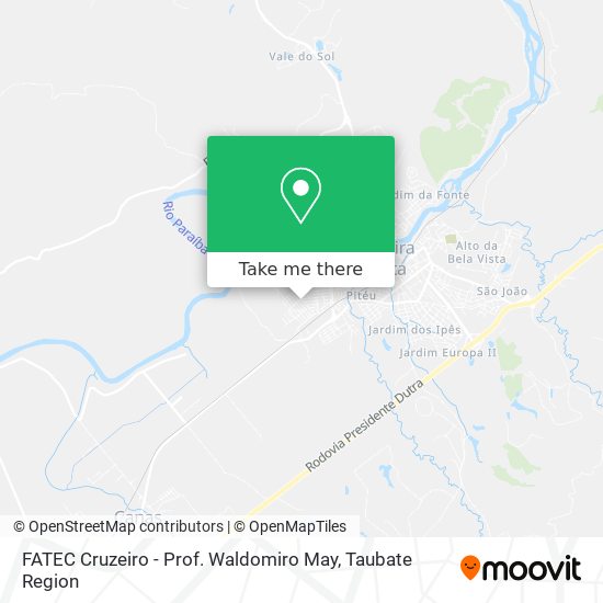 FATEC Cruzeiro - Prof. Waldomiro May map