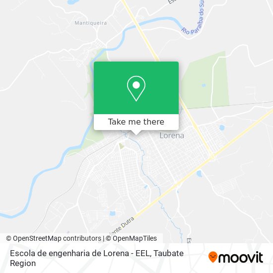 Mapa Escola de engenharia de Lorena - EEL