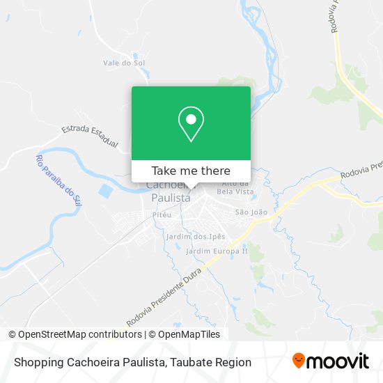 Shopping Cachoeira Paulista map