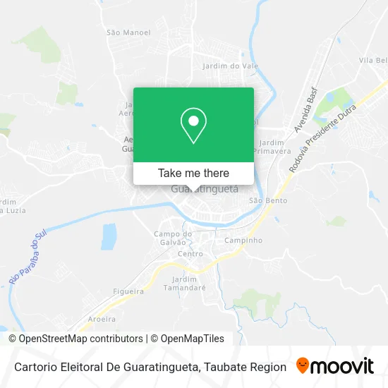 Cartorio Eleitoral De Guaratingueta map