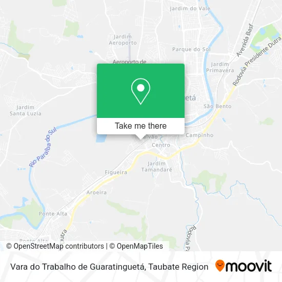 Vara do Trabalho de Guaratinguetá map