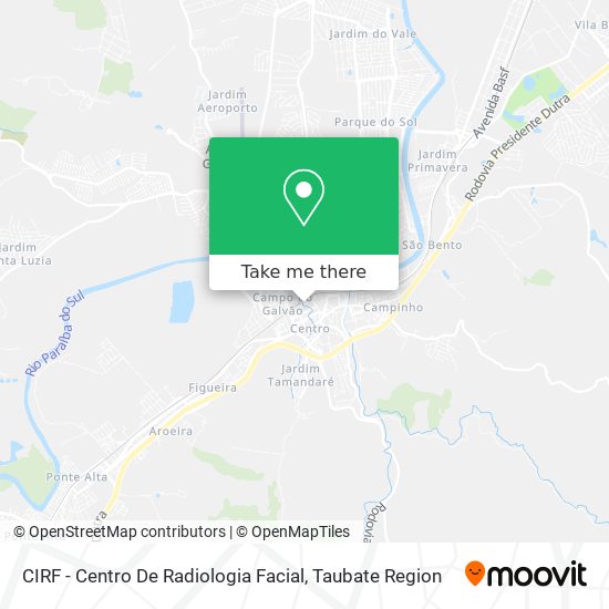 CIRF - Centro De Radiologia Facial map