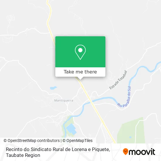 Recinto do Sindicato Rural de Lorena e Piquete map