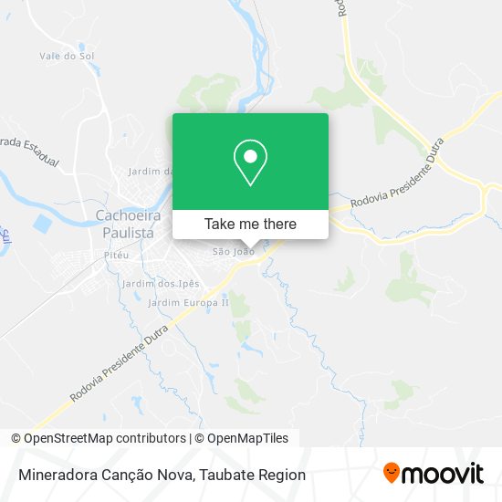 Mineradora Canção Nova map