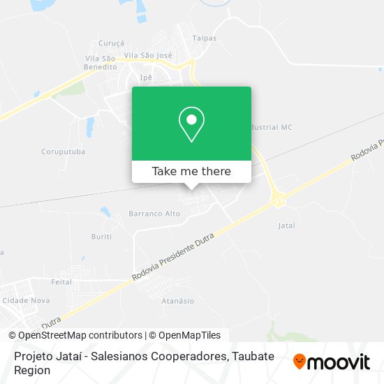 Projeto Jataí - Salesianos Cooperadores map