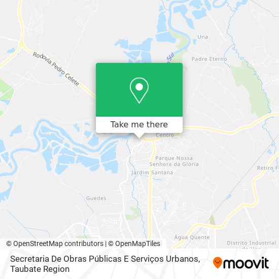 Secretaria De Obras Públicas E Serviços Urbanos map