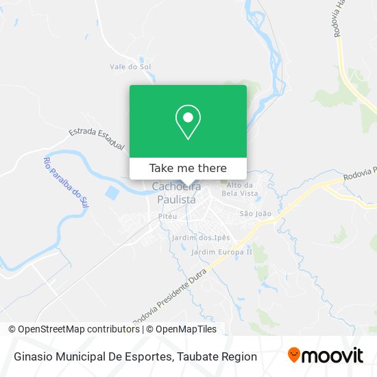 Ginasio Municipal De Esportes map