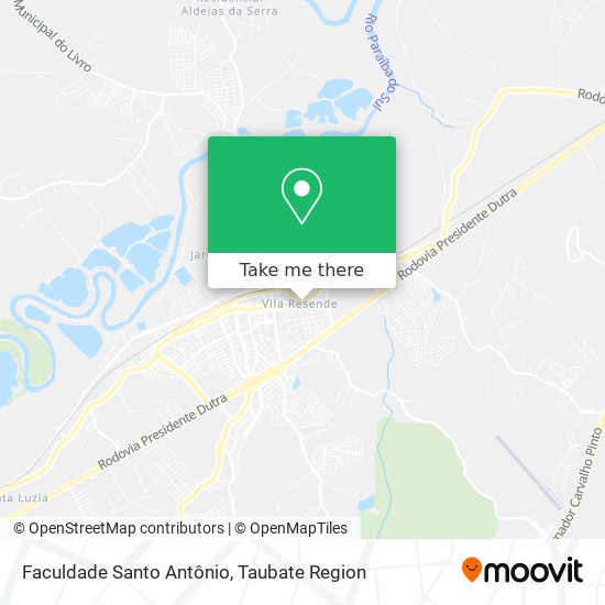 Faculdade Santo Antônio map