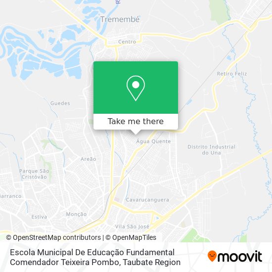 Mapa Escola Municipal De Educação Fundamental Comendador Teixeira Pombo