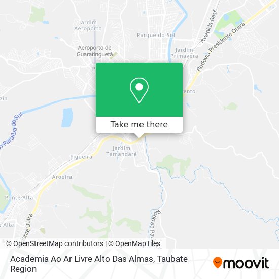 Academia Ao Ar Livre Alto Das Almas map