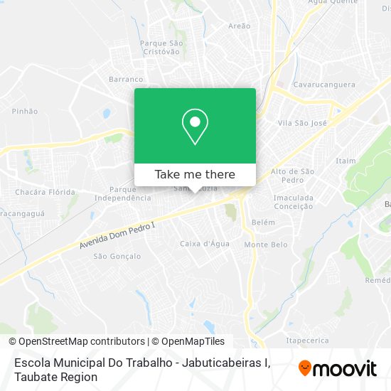 Escola Municipal Do Trabalho - Jabuticabeiras I map