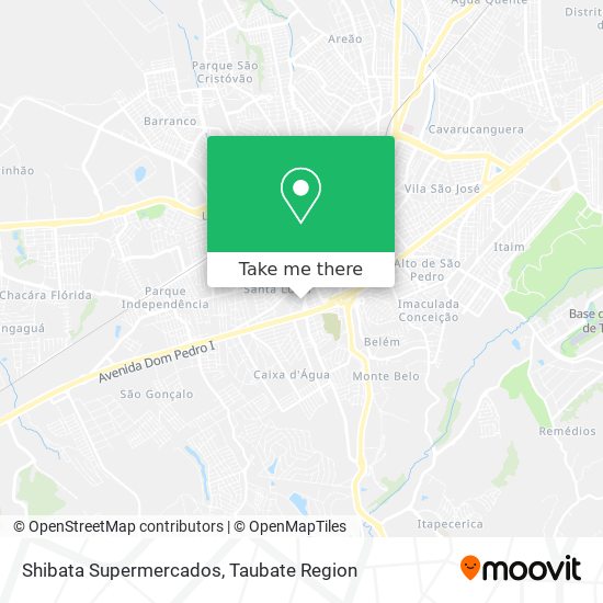 Shibata Supermercados map