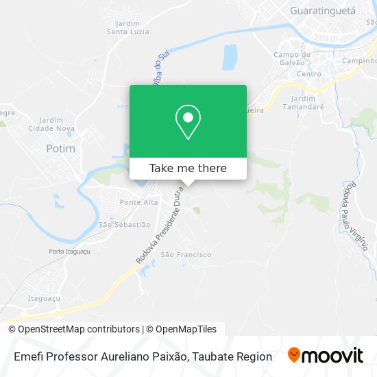 Emefi Professor Aureliano Paixão map