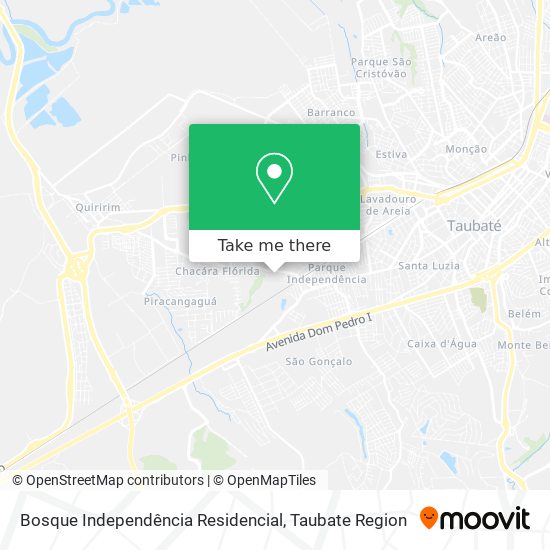 Bosque Independência Residencial map