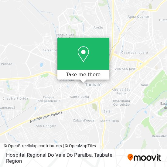 Mapa Hospital Regional Do Vale Do Paraíba